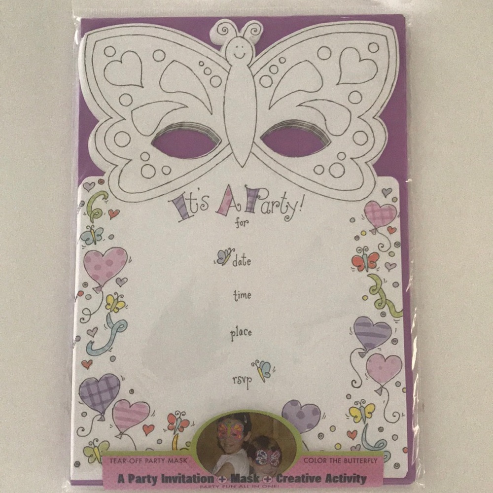 16 kids Party invitations